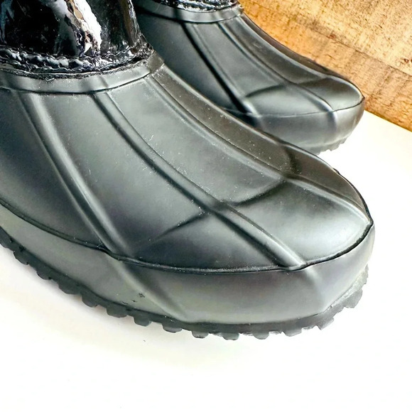 NWOT INC International Concepts Lorinah Women Round Toe Canvas/Fur Duck Boots - Picture 6 of 11